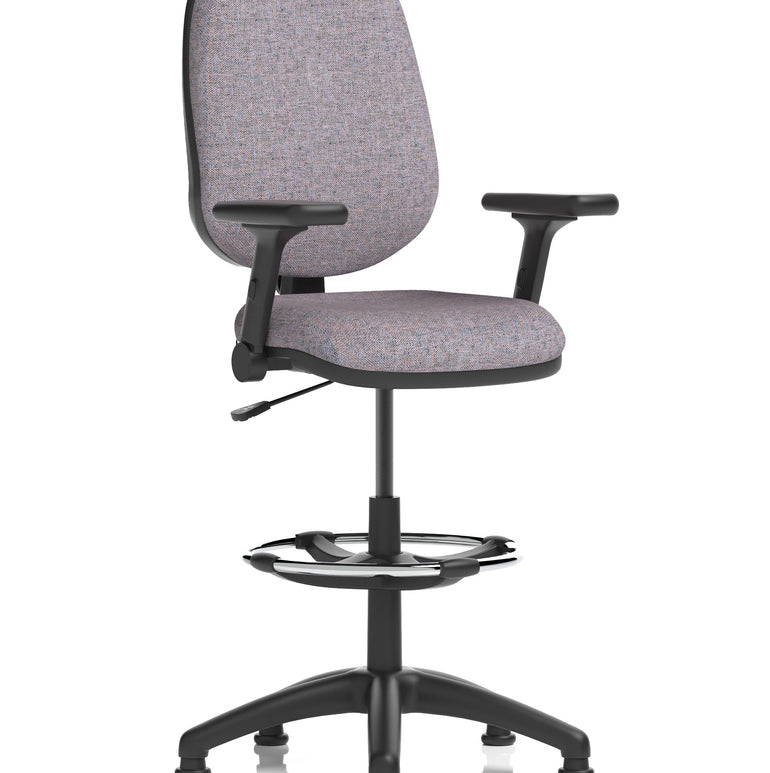Eclipse Plus I Medium Back Task Operator Office Chair with Hi Rise Draughtsman Kit
