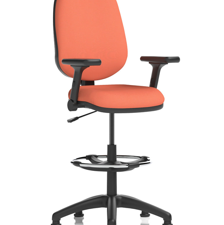 Eclipse Plus I Medium Back Task Operator Office Chair with Hi Rise Draughtsman Kit