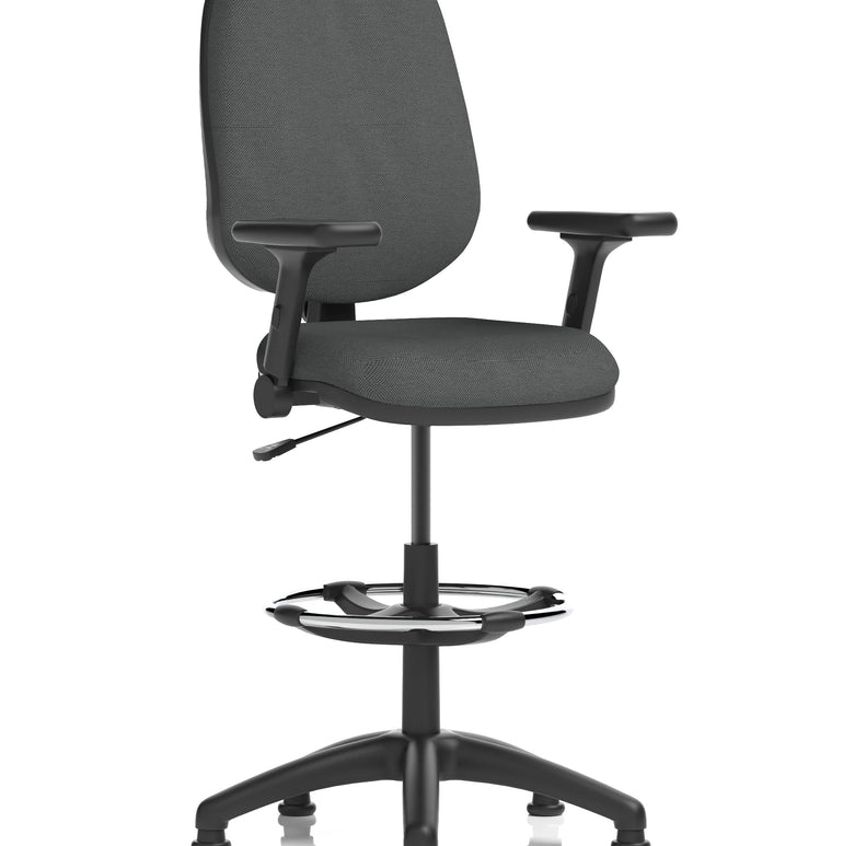 Eclipse Plus I Medium Back Task Operator Office Chair with Hi Rise Draughtsman Kit
