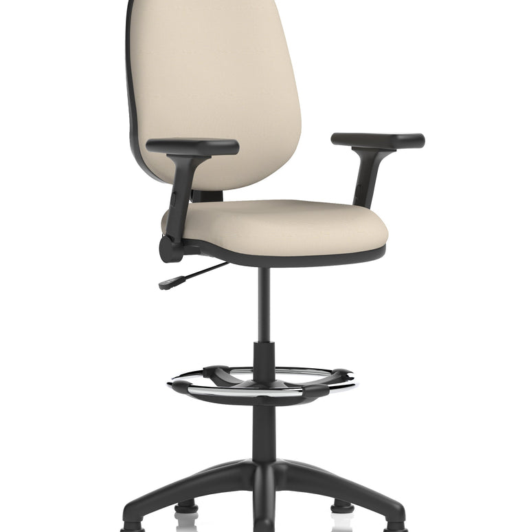 Eclipse Plus I Medium Back Task Operator Office Chair with Hi Rise Draughtsman Kit