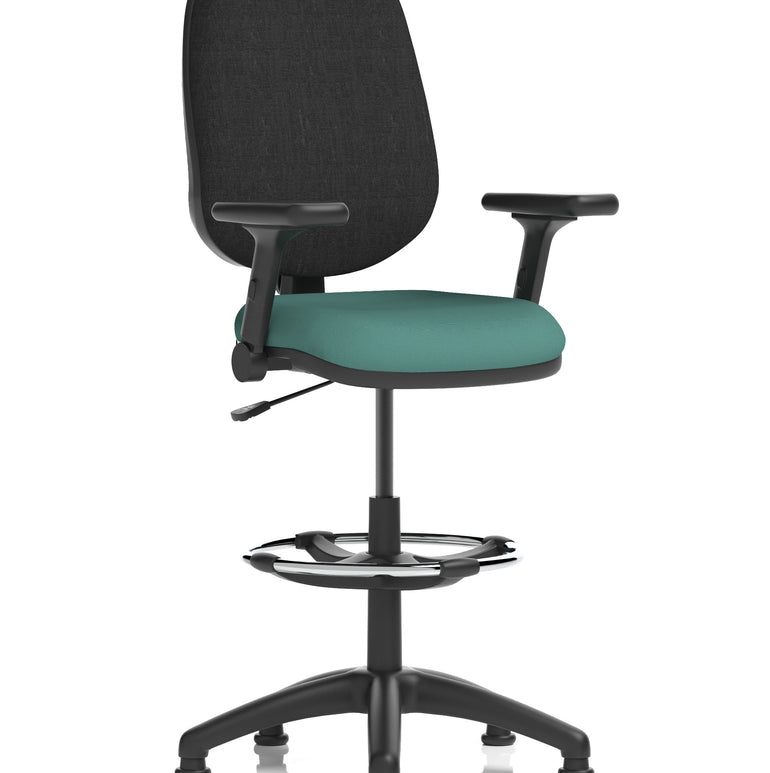 Eclipse Plus I Medium Back Task Operator Office Chair with Hi Rise Draughtsman Kit