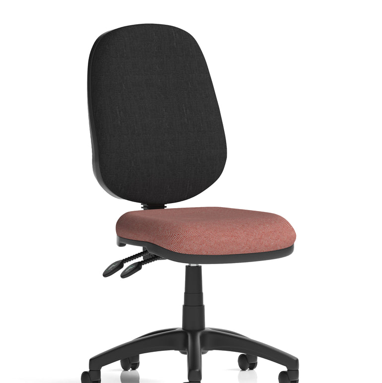 Eclipse Plus II Medium Back Task Operator Office Chair In Quest And Rivet Fabric