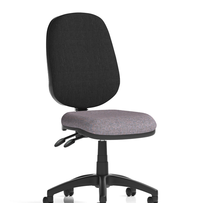Eclipse Plus II Medium Back Task Operator Office Chair In Quest And Rivet Fabric