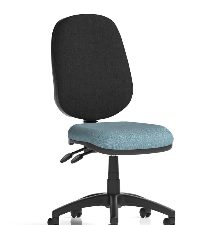 Eclipse Plus II Medium Back Task Operator Office Chair In Quest And Rivet Fabric