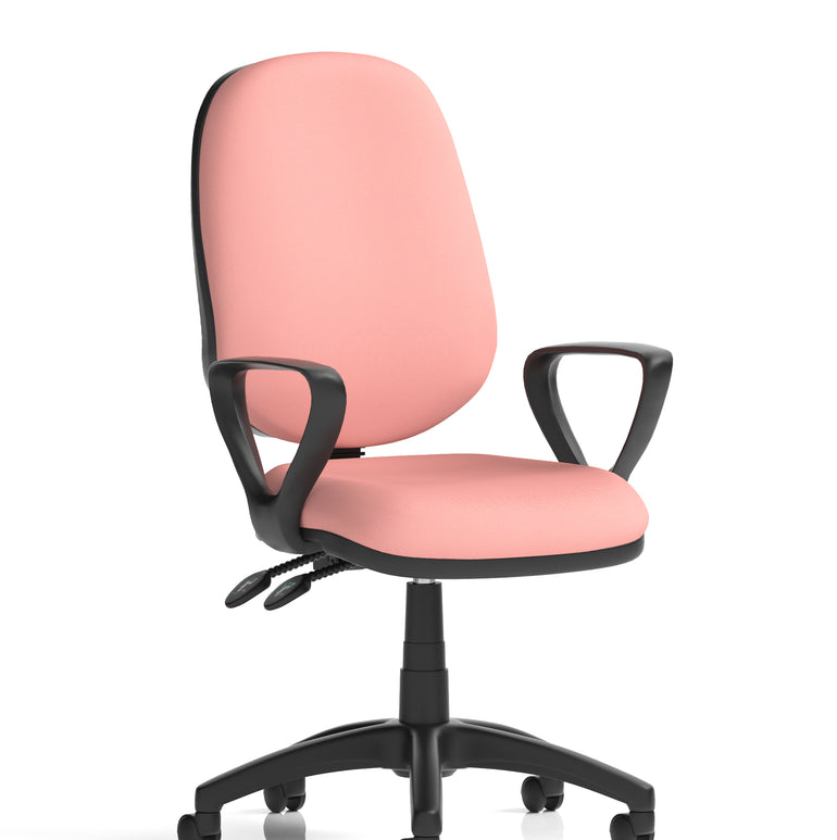 Eclipse Plus II Medium Back Task Operator Office Chair In Quest And Rivet Fabric