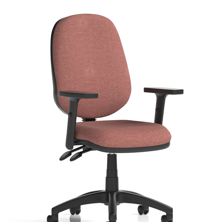 Eclipse Plus II Medium Back Task Operator Office Chair In Quest And Rivet Fabric