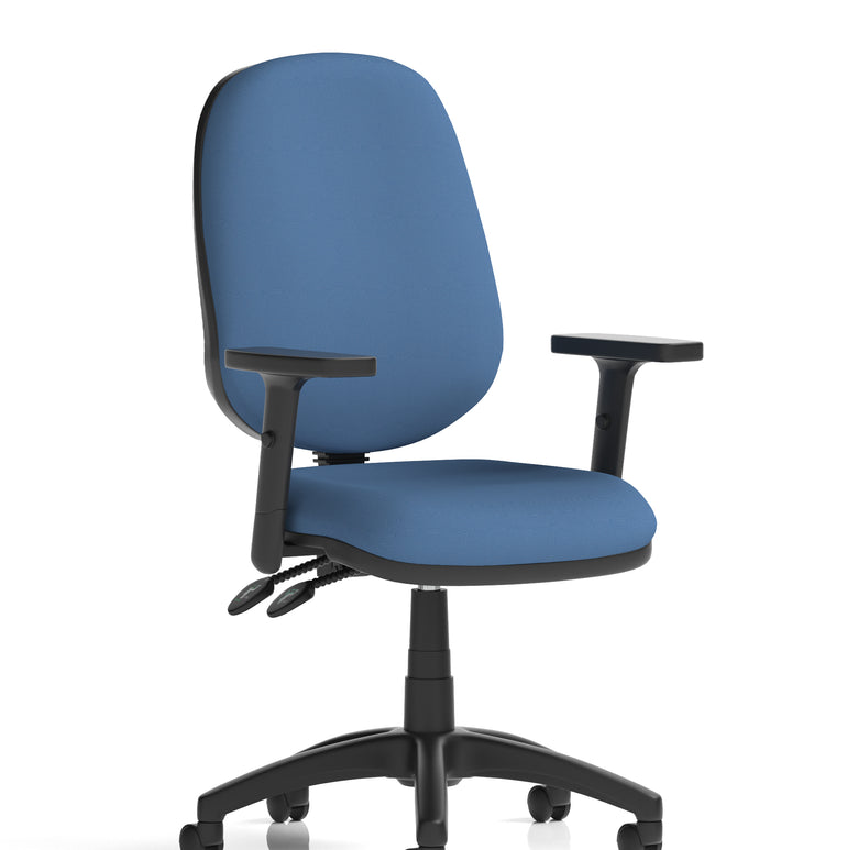 Eclipse Plus II Medium Back Task Operator Office Chair In Quest And Rivet Fabric