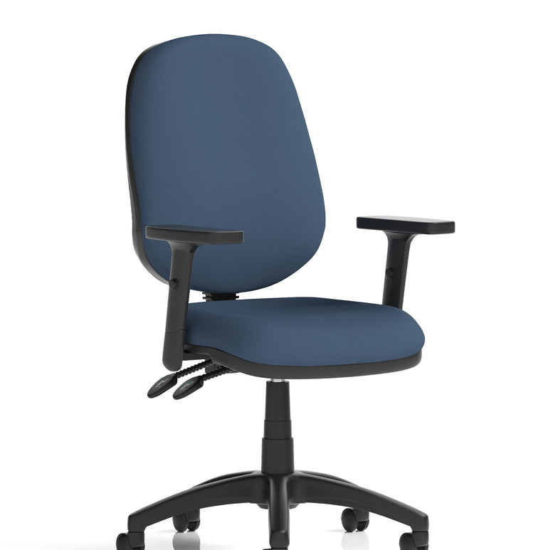 Eclipse Plus II Medium Back Task Operator Office Chair In Quest And Rivet Fabric