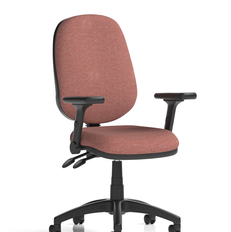 Eclipse Plus II Medium Back Task Operator Office Chair In Quest And Rivet Fabric