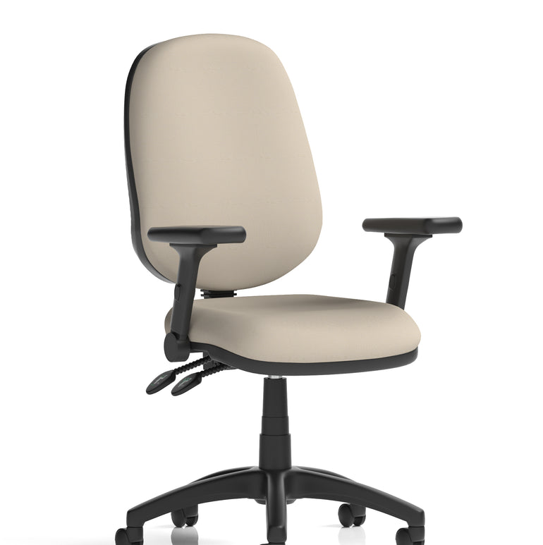 Eclipse Plus II Medium Back Task Operator Office Chair In Quest And Rivet Fabric