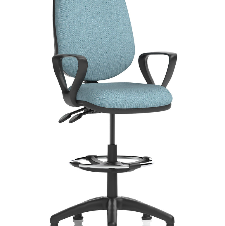 Eclipse Plus II Task Operator Office Chair with Hi Rise Draughtsman Kit