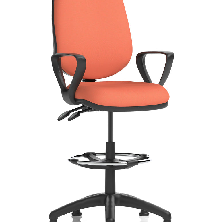 Eclipse Plus II Task Operator Office Chair with Hi Rise Draughtsman Kit