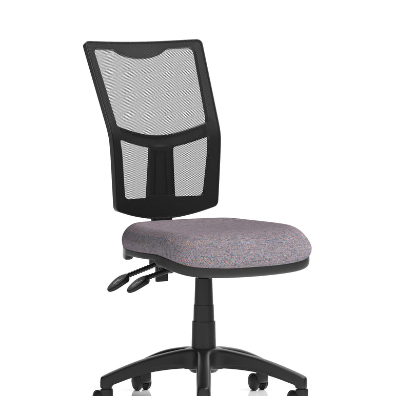 Eclipse Plus II Medium Mesh Back Task Operator Office Chair In Quest And Rivet Fabric