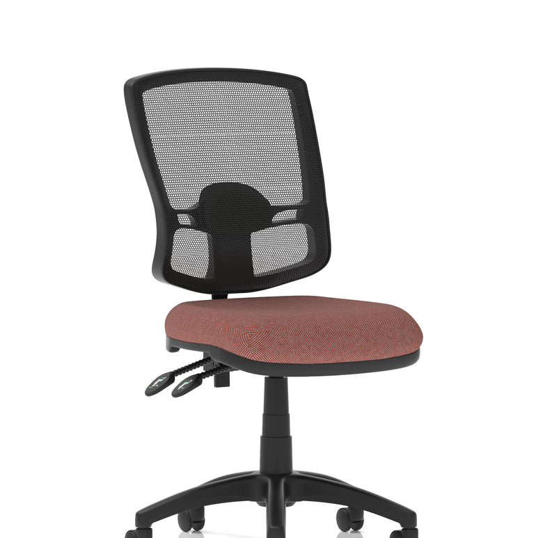 Eclipse Plus II Deluxe Mesh Back Task Operator Office Chair In Quest And Rivet Fabric