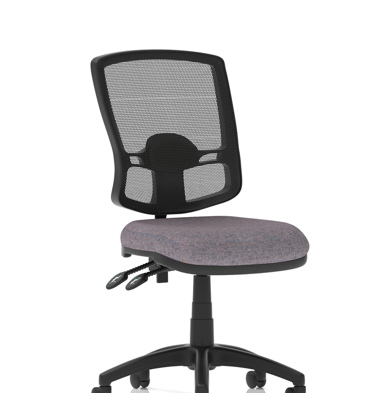 Eclipse Plus II Deluxe Mesh Back Task Operator Office Chair In Quest And Rivet Fabric