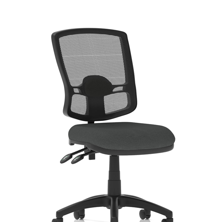 Eclipse Plus II Deluxe Mesh Back Task Operator Office Chair In Quest And Rivet Fabric