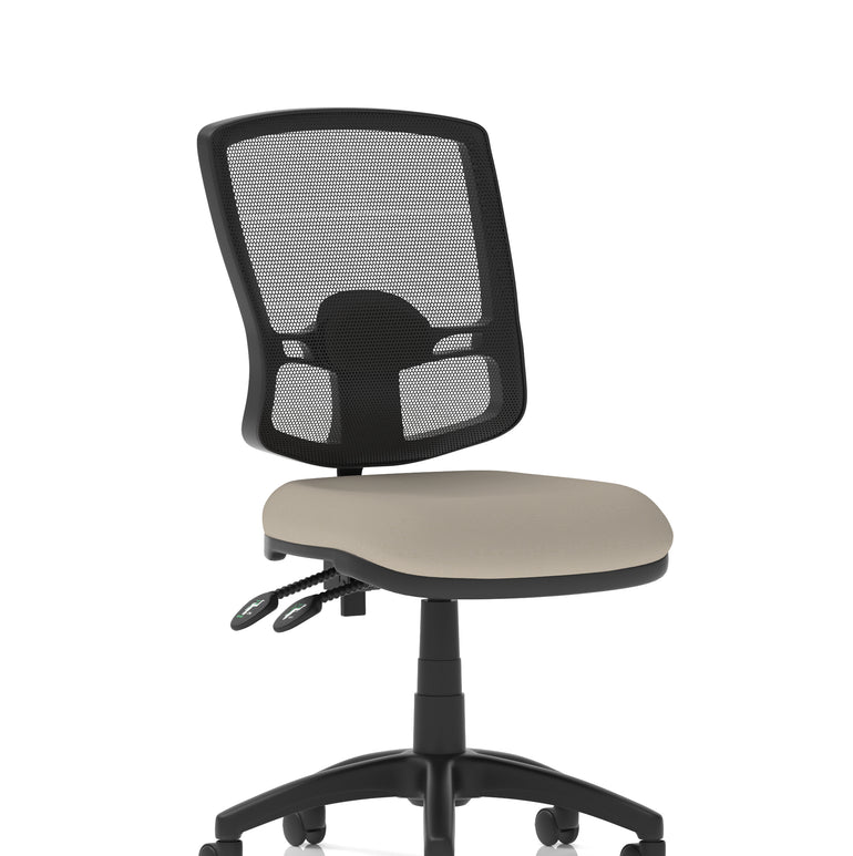 Eclipse Plus II Deluxe Mesh Back Task Operator Office Chair In Quest And Rivet Fabric