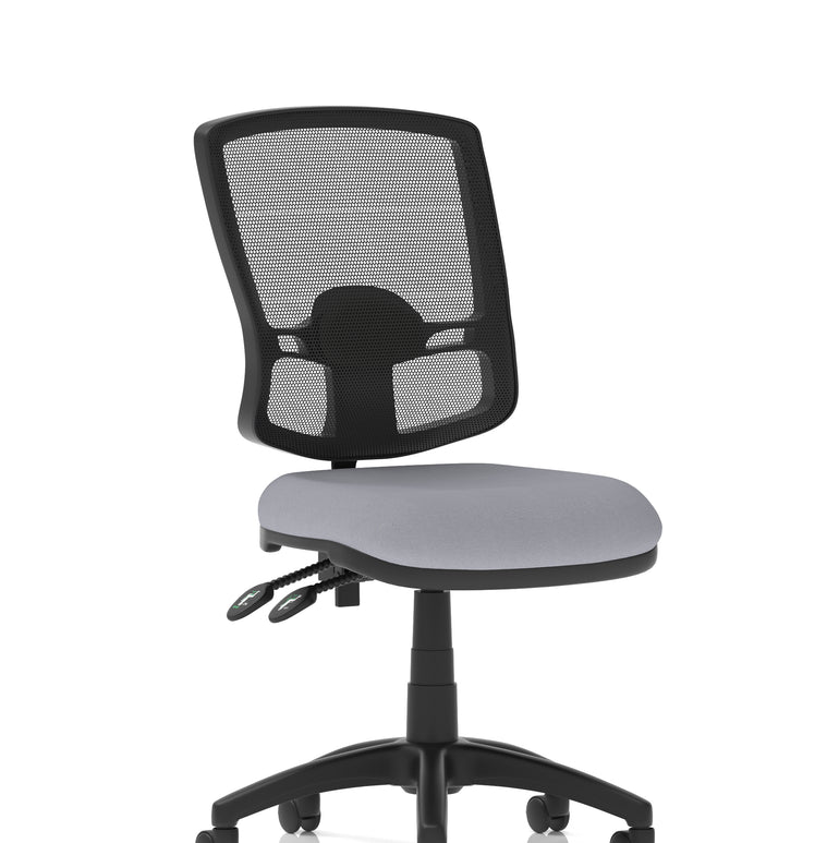 Eclipse Plus II Deluxe Mesh Back Task Operator Office Chair In Quest And Rivet Fabric