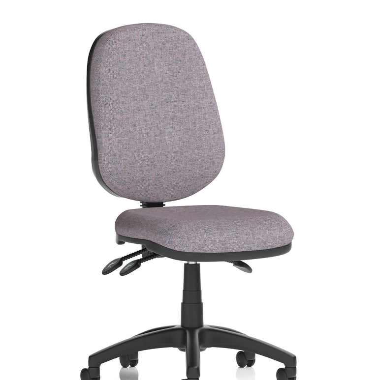 Eclipse Plus III Medium Back Task Operator Office Chair In Quest And Rivet Fabric