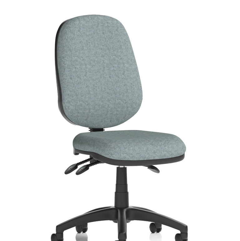Eclipse Plus III Medium Back Task Operator Office Chair In Quest And Rivet Fabric