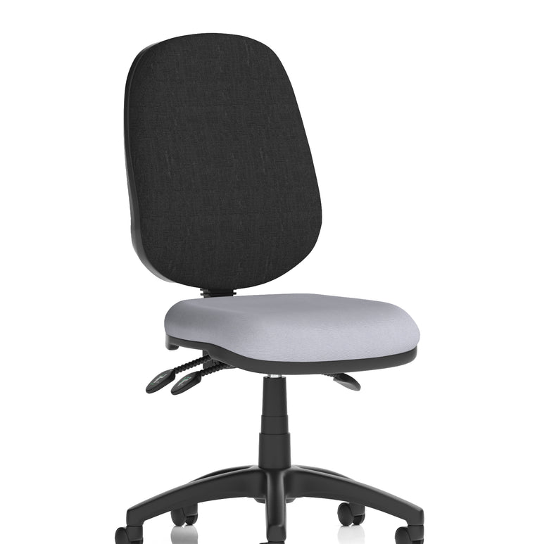 Eclipse Plus III Medium Back Task Operator Office Chair In Quest And Rivet Fabric