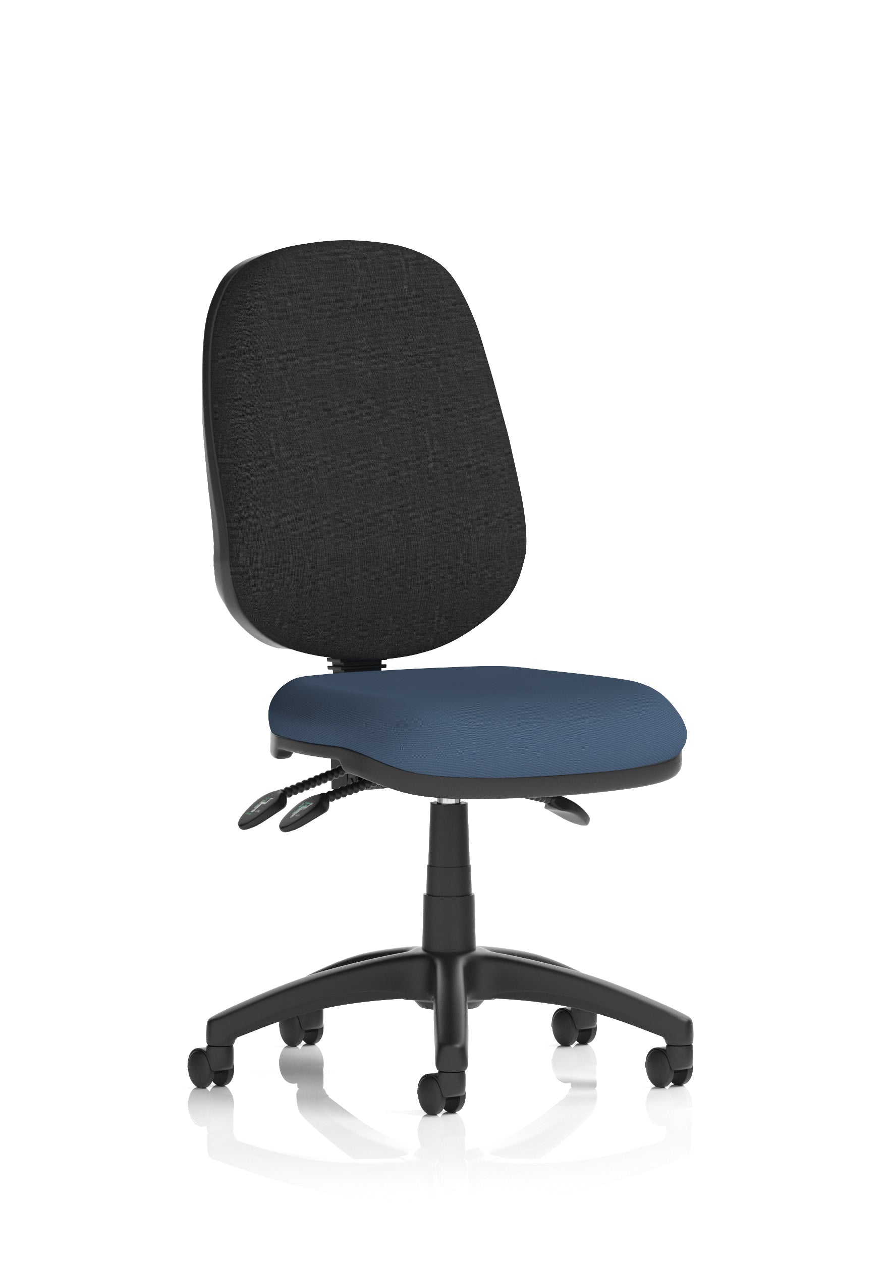 Eclipse Plus III Medium Back Task Operator Office Chair In Quest And Rivet Fabric
