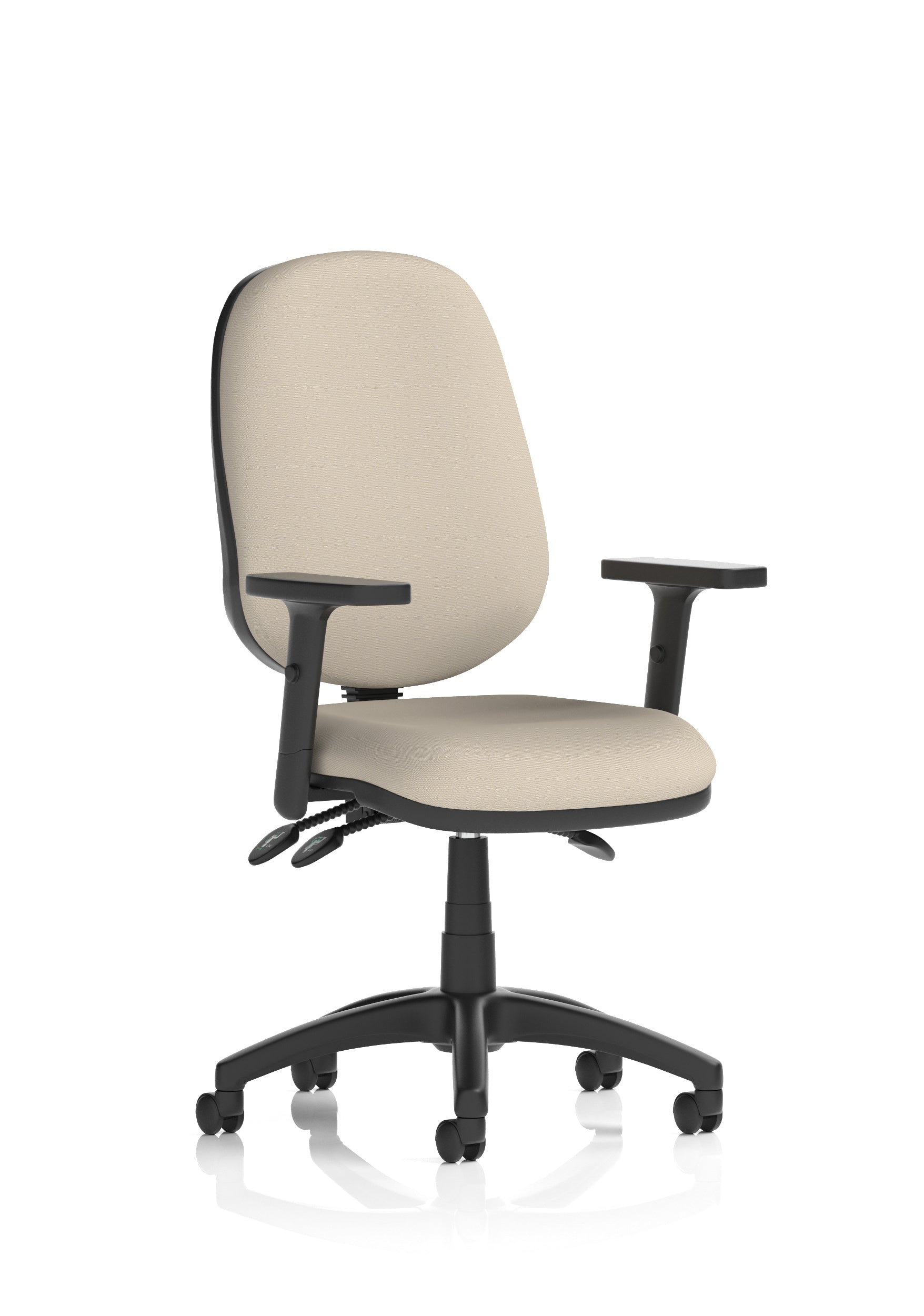 Eclipse Plus III Medium Back Task Operator Office Chair In Quest And Rivet Fabric