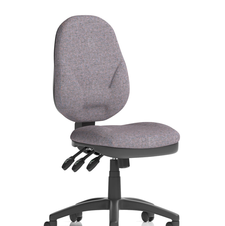 Eclipse Plus XL High Back Task Operator Office Chair In Quest And Rivet Fabric
