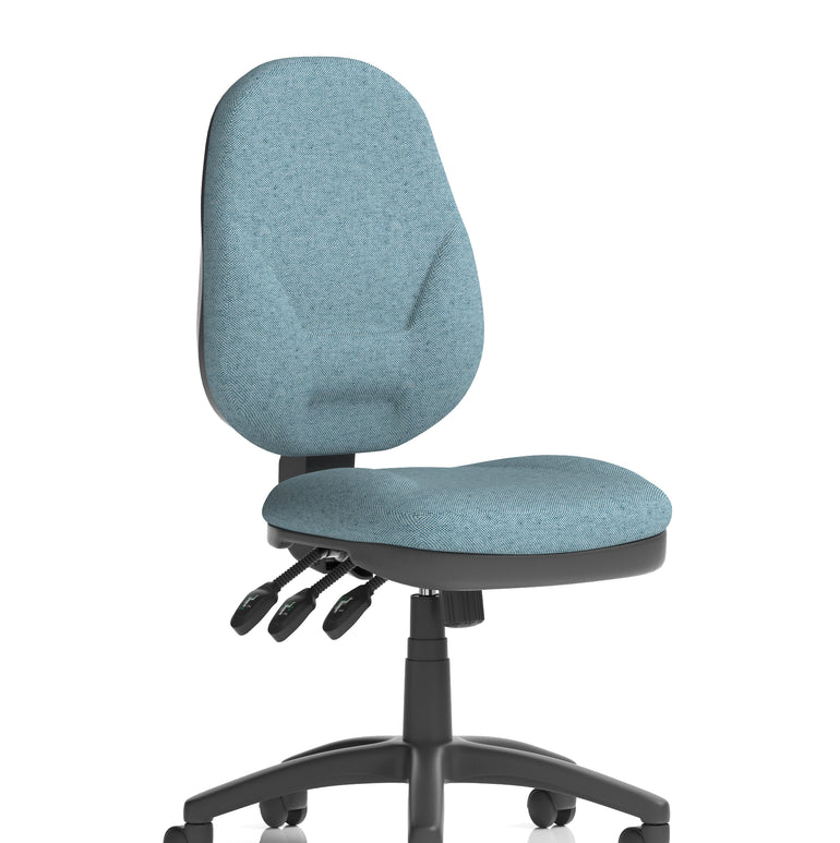 Eclipse Plus XL High Back Task Operator Office Chair In Quest And Rivet Fabric