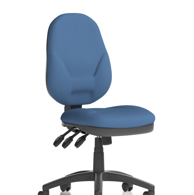Eclipse Plus XL High Back Task Operator Office Chair In Quest And Rivet Fabric