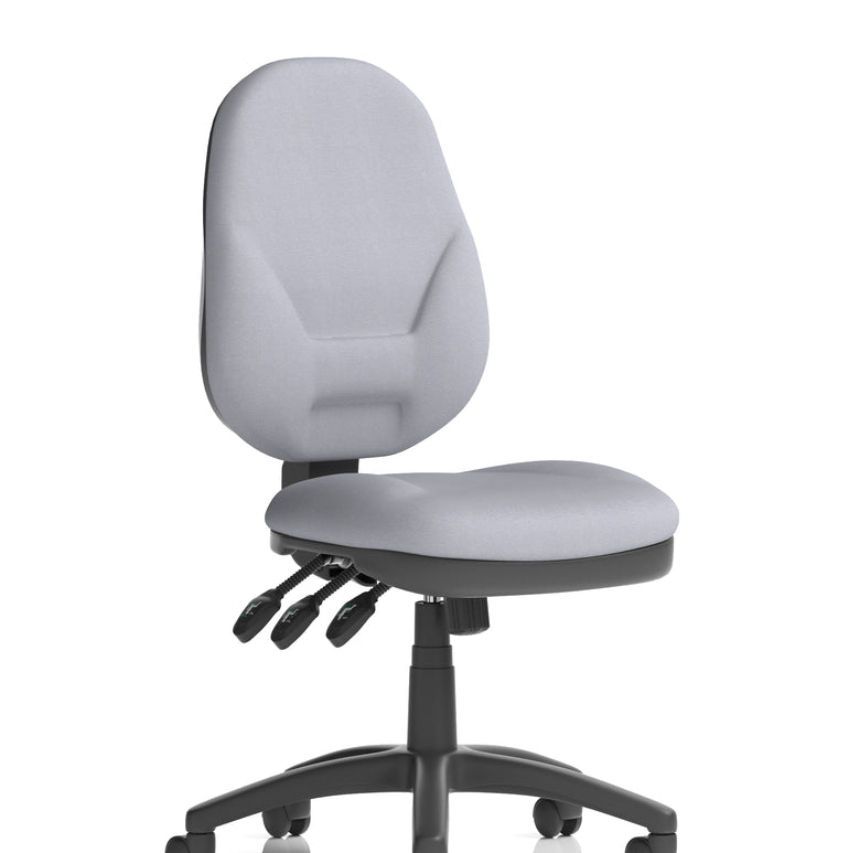 Eclipse Plus XL High Back Task Operator Office Chair In Quest And Rivet Fabric