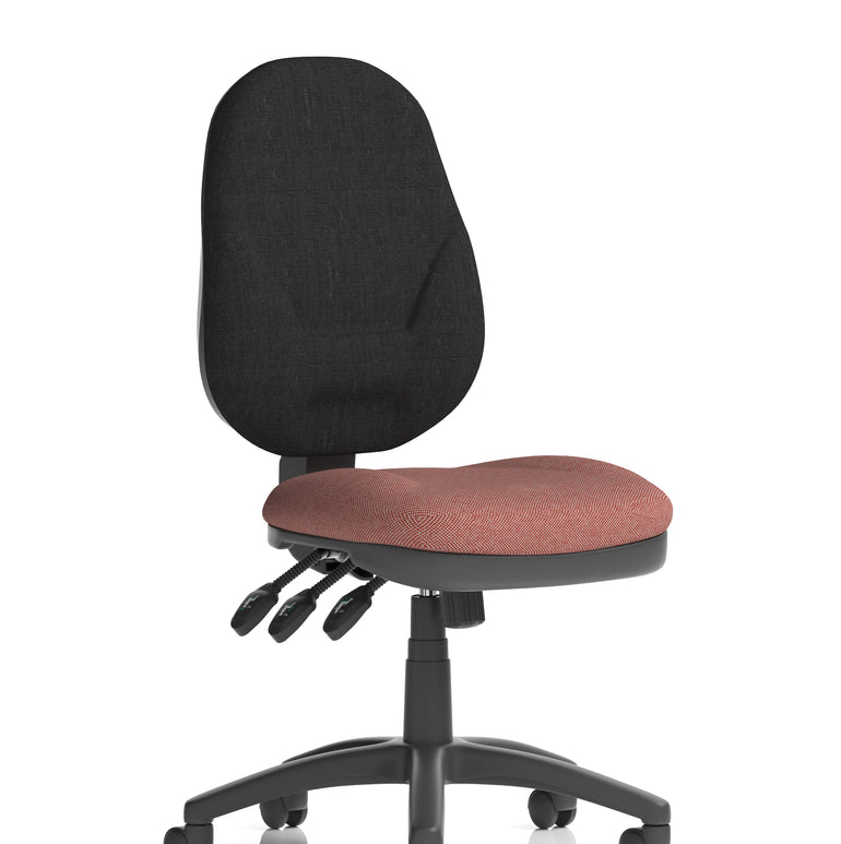 Eclipse Plus XL High Back Task Operator Office Chair In Quest And Rivet Fabric