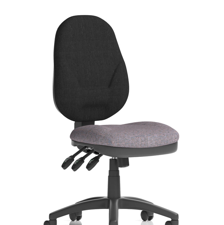 Eclipse Plus XL High Back Task Operator Office Chair In Quest And Rivet Fabric