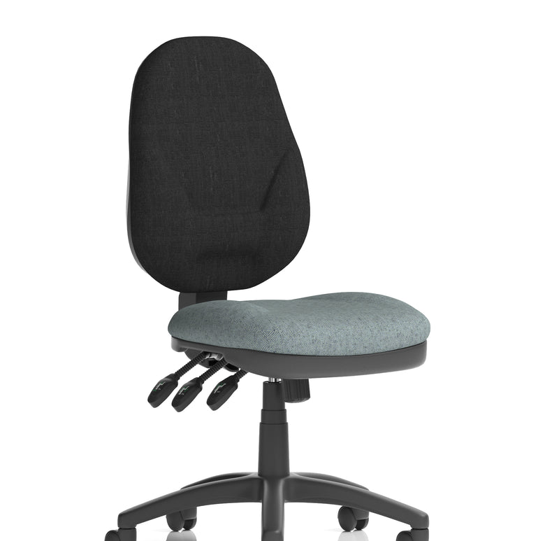 Eclipse Plus XL High Back Task Operator Office Chair In Quest And Rivet Fabric