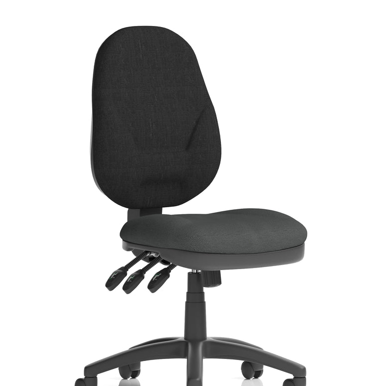 Eclipse Plus XL High Back Task Operator Office Chair In Quest And Rivet Fabric