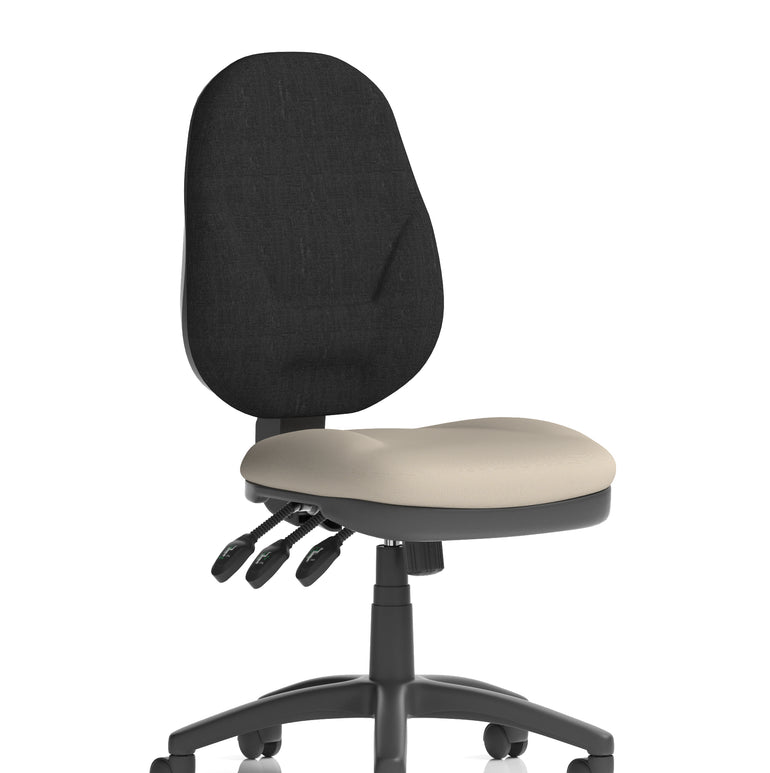 Eclipse Plus XL High Back Task Operator Office Chair In Quest And Rivet Fabric