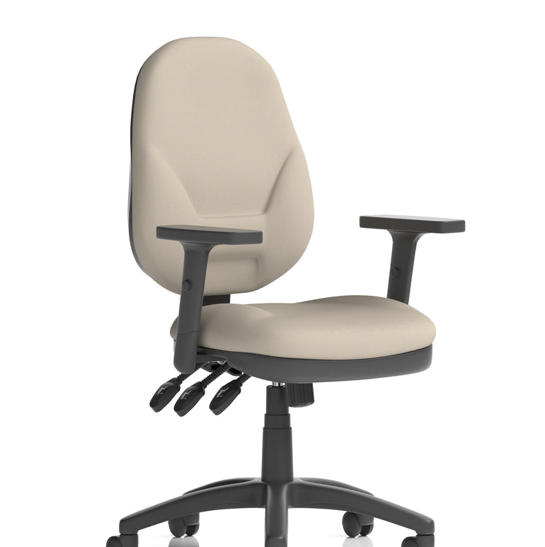 Eclipse Plus XL High Back Task Operator Office Chair In Quest And Rivet Fabric