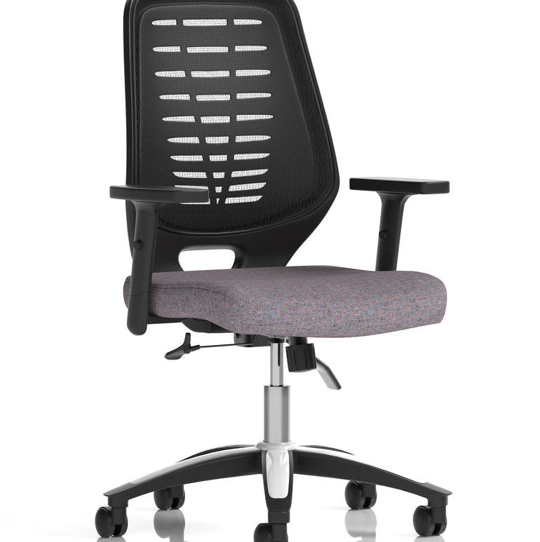 Relay Medium Mesh Back Task Operator Office Chair with Arms