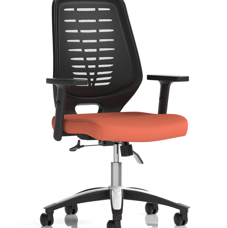 Relay Medium Mesh Back Task Operator Office Chair with Arms