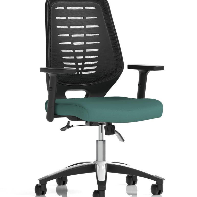 Relay Medium Mesh Back Task Operator Office Chair with Arms