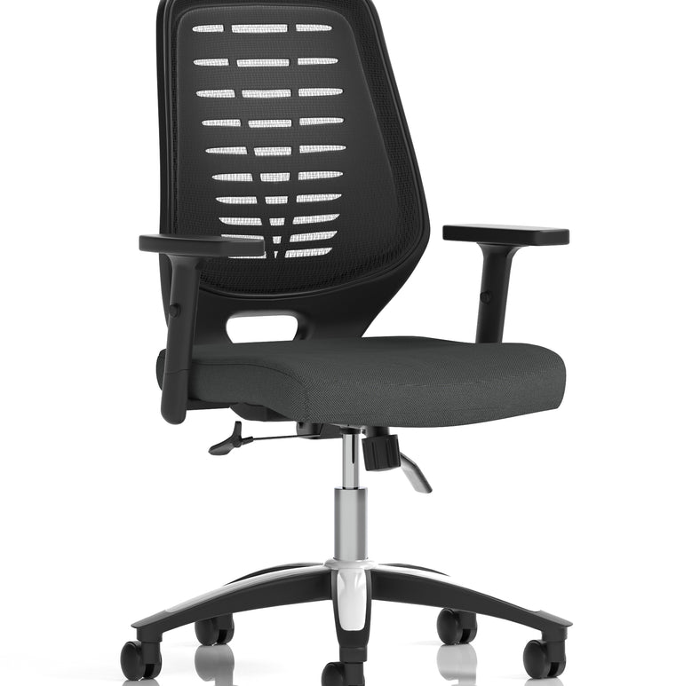 Relay Medium Mesh Back Task Operator Office Chair with Arms