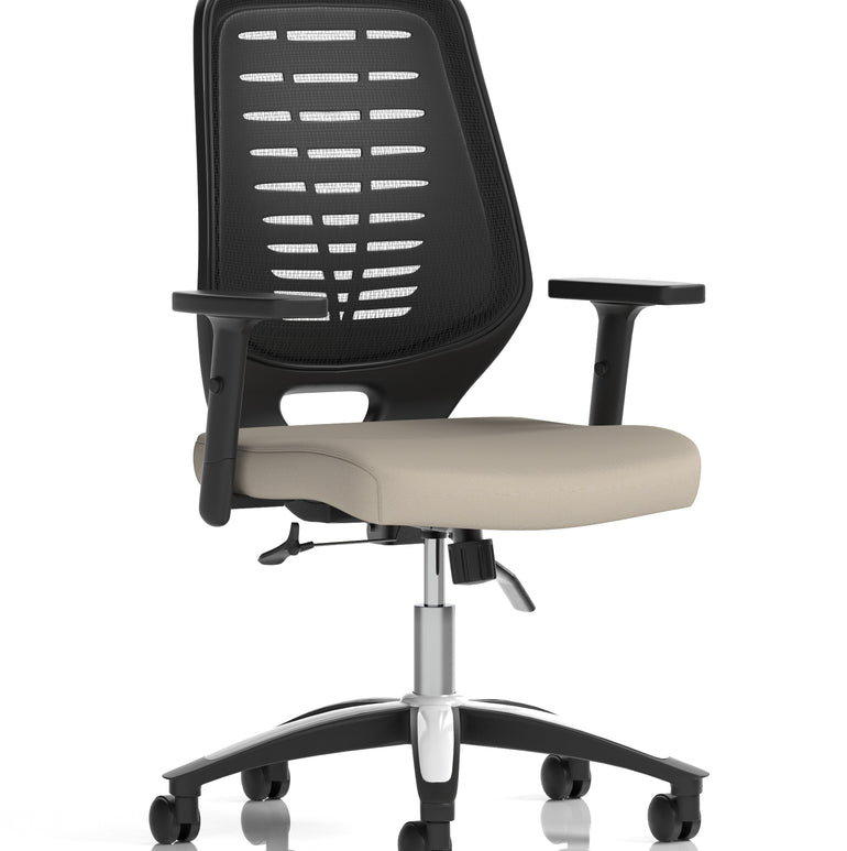 Relay Medium Mesh Back Task Operator Office Chair with Arms