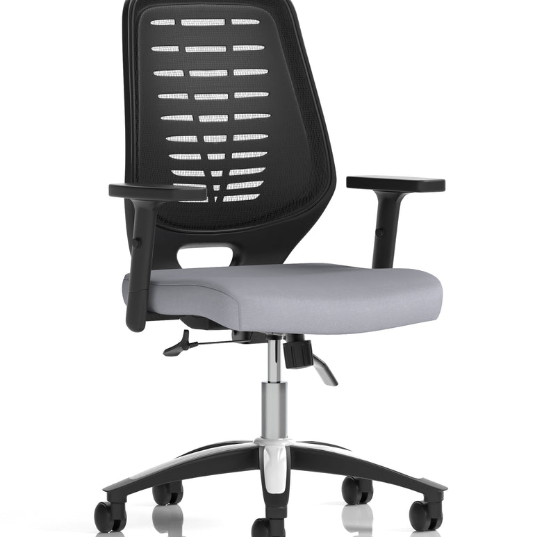 Relay Medium Mesh Back Task Operator Office Chair with Arms