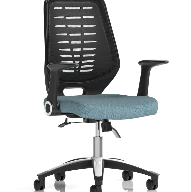 Relay Medium Mesh Back Task Operator Office Chair with Arms