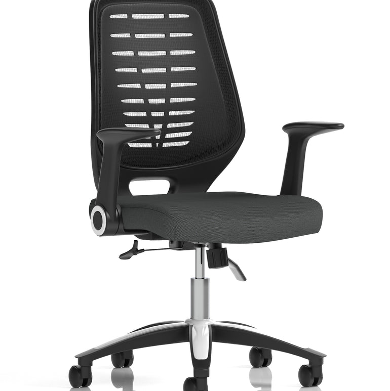 Relay Medium Mesh Back Task Operator Office Chair with Arms