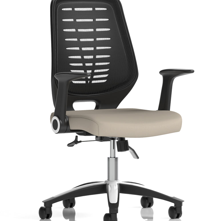 Relay Medium Mesh Back Task Operator Office Chair with Arms