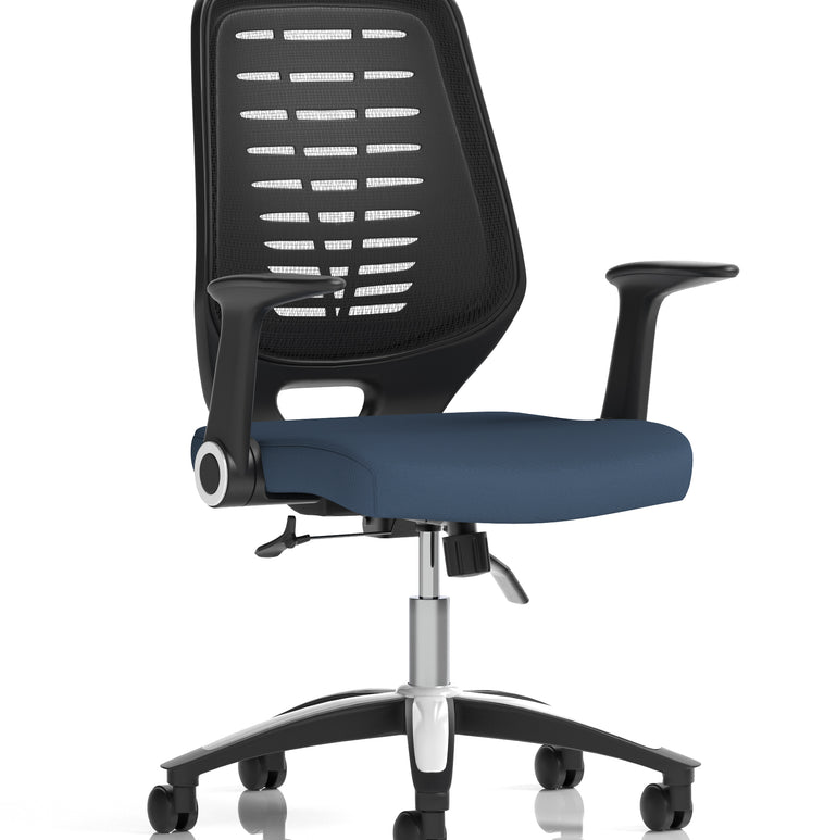 Relay Medium Mesh Back Task Operator Office Chair with Arms