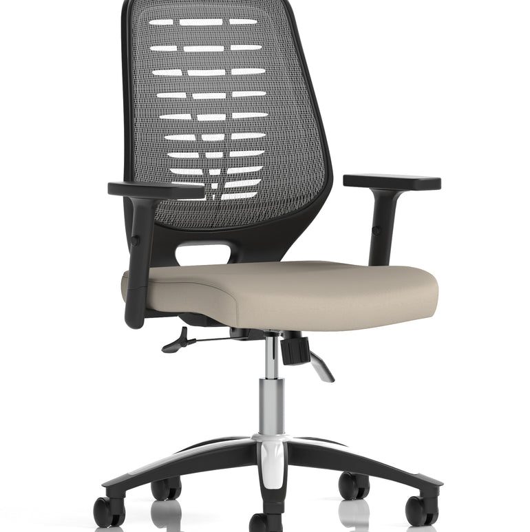 Relay Medium Mesh Back Task Operator Office Chair with Arms