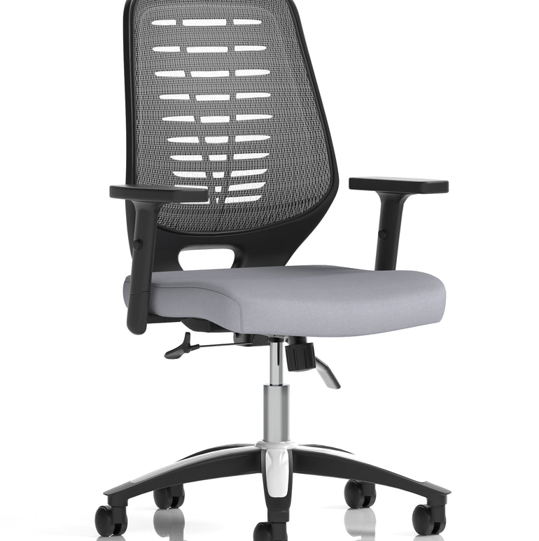 Relay Medium Mesh Back Task Operator Office Chair with Arms