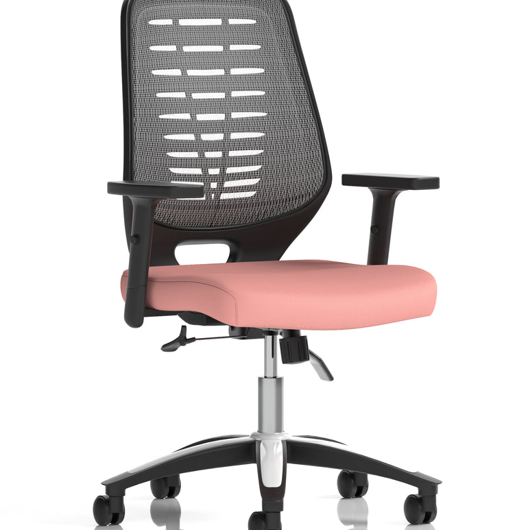 Relay Medium Mesh Back Task Operator Office Chair with Arms